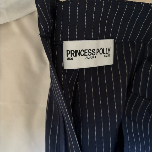 Navy pinstripes trousers and top set - Picture 7 of 7